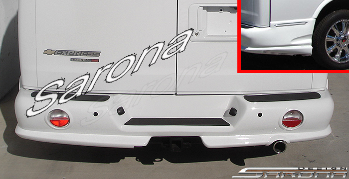 Custom Chevy Express Van  Rear Bumper (1996 - 2024) - $690.00 (Part #CH-011-RB)